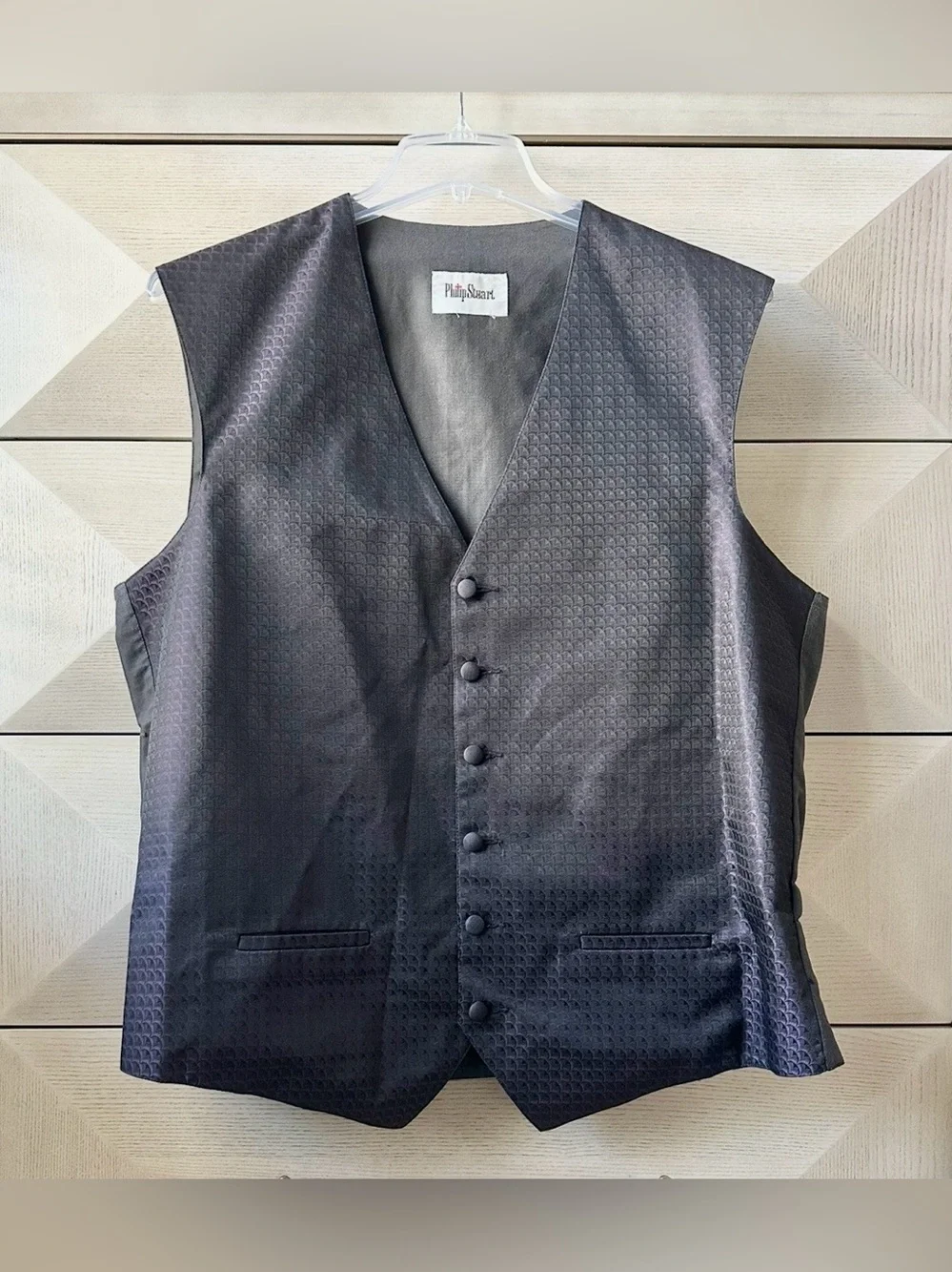 Vintage Philip Stuart Men’s Dress Vest - Size Large